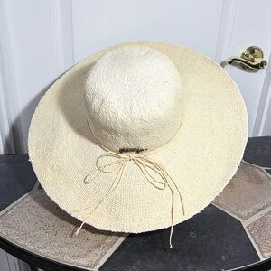 Y2K Roxy Wide Brim Floppy Straw Sun Hat